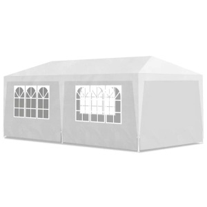 Diverse Hardware, Partyzelt 3 x 6 m Weiss, vidaXL Partyzelt 3x6 m Weiß