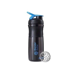Blender Bottle, 28oz / 820ml BlenderBottle SportMixer Flip, Black/Cyan, 