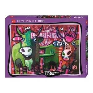 undefined, Striped Cows Puzzle - 1000 Teile, Striped Cows Puzzle