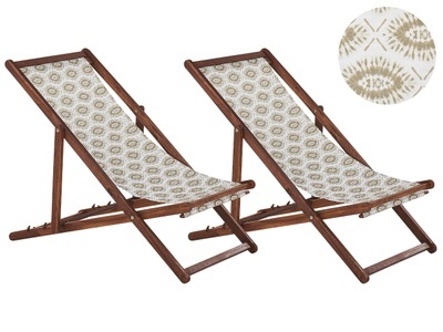 Beliani, Beliani Anzio Sonnenliege, Beliani - Liege aus Polyester Modern ANZIO, One Size, Perle