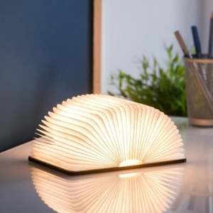 Gingko, Gingko - Stimmungslicht Mini Smart Book Light - Braun, Gingko Design - Mini Buchlampe, One Size
