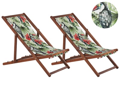 Beliani, Beliani Anzio Sonnenliege, Beliani - Liege aus Polyester Modern ANZIO, One Size, Weiss Bedruckt