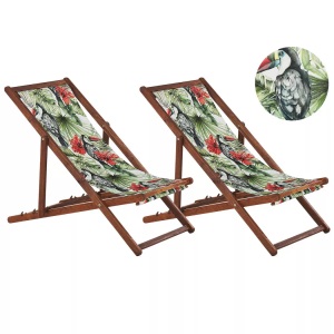 Beliani, Beliani Anzio Sonnenliege, Beliani - Liege aus Polyester Modern ANZIO, One Size, Weiss Bedruckt