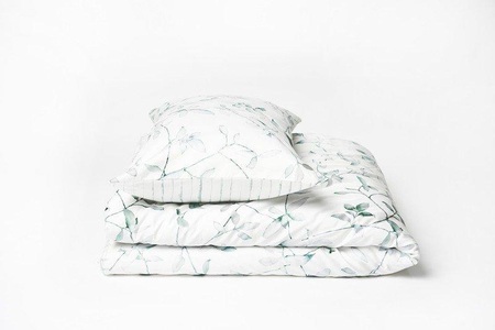Schubiger, Kissenbezug Lutry Snow/pine Green 50x70 cm, Journey Living Kissenbezug Lutry
