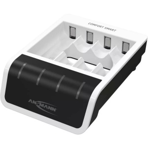 Ansmann, Ansmann Comfort Smart Rundzellen-Ladegerät NiMH Micro (AAA), Mignon (AA), Ansmann Ladegerät Comfort Smart