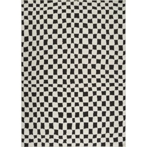 Surya, Surya Teppich »Modern«, rechteckig, Livabliss Teppich »GIJON« rechteckig 14 mm Höhe Skandinavischer Teppich mit Karomuster, Kurzflor Wohnzimmerteppich