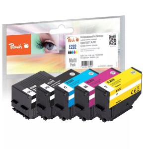 Peach, Peach Spar Pack Tintenpatronen kompatibel zu Epson No. 202, T02E7, Peach Tinte Epson Nr. 202 BK, PHBK, C, M, Y