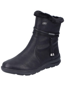 Rieker, Stiefelette Damen Schwarz 40, Rieker Winterboots, mit wasserabweisender riekerTEX-Membran