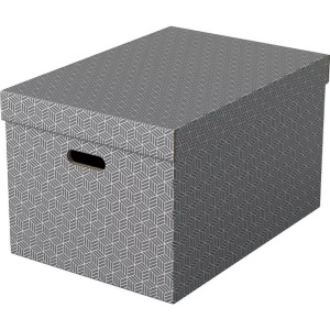Esselte, ESSELTE Aufbewahrungsboxen Home L 628287 510x355x305mm, grau 3 Stk, Leitz Aufbewahrungsbox Esselte Home L Gross, 3 Stück, Grau