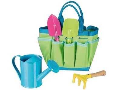 undefined, Gartenwerkzeug mit Tasche, Goki 63892 - Gartenwerkzeug mit Tasche