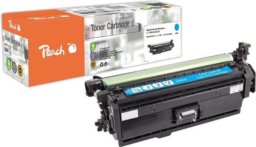 Peach, Peach Tonermodul cyan, kompatibel zu HP No. 507, CE401A, Peach HP 507 AC Toner cy ersetzt HP No. 507A C, CE401A für z.B. HP LaserJet Enterprise 500 color M 551, HP LaserJet Enterprise 500 color M 551 dn