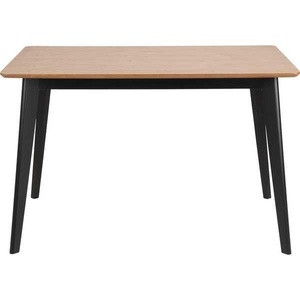 mutoni scandi, Esstisch Enrico Eiche Rubberwood 120x80, AC Design Esstisch »Roxby 120 x 80 x 76 cm, Nature/Schwarz«