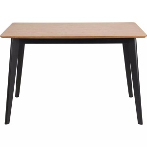 mutoni scandi, Esstisch Enrico Eiche Rubberwood 120x80, AC Design Esstisch »Roxby 120 x 80 x 76 cm, Nature/Schwarz«