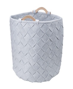 Diaqua, DiAqua Wäschekorb Trezza grau, Diaqua - Wäschekorb Trezza, 60 cm, Grau