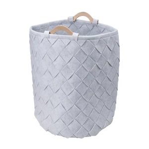 Diaqua, DiAqua Wäschekorb Trezza grau, Diaqua - Wäschekorb Trezza, 60 cm, Grau