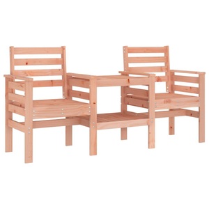 vidaXL, vidaXL Gartenbank mit Tisch 2-Sitzer Massivholz Douglasie, vidaXL Gartenbank mit Tisch 2-Sitzer Massivholz Douglasie