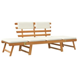 Diverse Hardware, Gartenbank 2-in-1 mit Polstern 190 cm Massivholz Akazie, vidaXL Gartenbank 2-in-1 mit Polstern 190 cm Massivholz Akazie