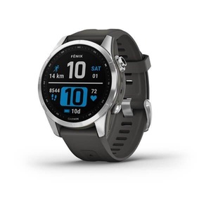 Garmin, Fenix 7S Sportuhr, Garmin Fenix 7S Silver with Graphite Band 7 ? 6