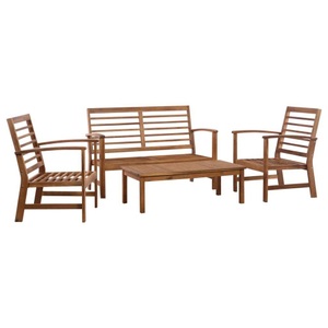 Diverse Hardware, Garten-Lounge-Set 4-tlg. Massivholz Akazie