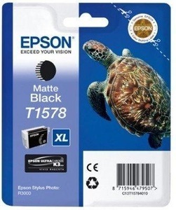 Epson, Original Tintenpatrone matt schwarz Epson T157840, Epson Tintenpatrone, matt-schwarz, C13T15784010, (26 ml)