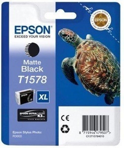 Epson, Original Tintenpatrone matt schwarz Epson T157840, Epson Tintenpatrone, matt-schwarz, C13T15784010, (26 ml)