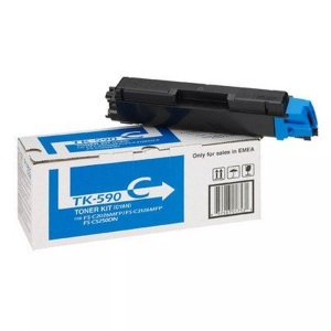 Kyocera, Original Tonerpatrone cyan Kyocera TK-590C, Kyocera Toner, blau, TK-590C, (5'000 Seiten)