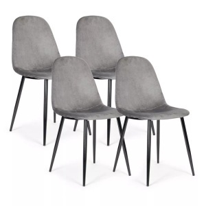 Northio, Northio - 4er-Set Samtstühle für Ess- und Wohnzimmer, 46X46CM
