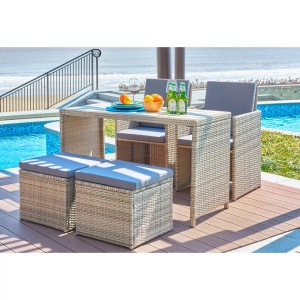 mutoni sweet home, Garten Sitzgruppe Dreflic natur grau (5-tlg), Garten Sitzgruppe Dreflic natur grau (5-tlg)
