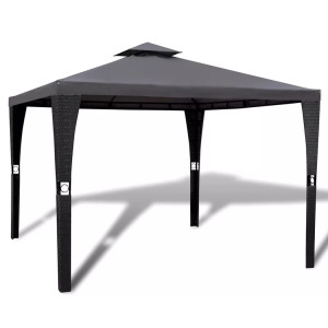 Diverse Hardware, Gartenpavillon mit Dach 3 x 3 m Dunkelgrau, vidaXL Gartenpavillon mit Dach 3 x 3 m Dunkelgrau