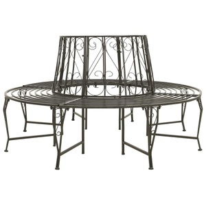 vidaXL, vidaXL Garten-Baumbank 160 cm Stahl