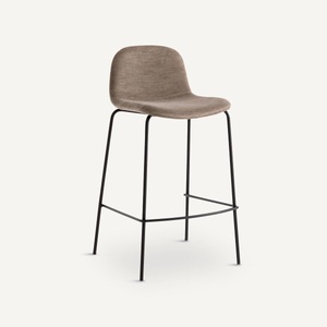 AM.PM, Barstuhl Tibby mit Samtbezug Barstuhl Tibby mit Samtbezug, AM.PM - Barstuhl Tibby mit Samtbezug, One Size, Grau