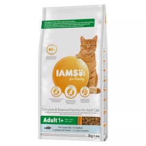IAMS, IAMS for Vitality Ausgewachsene Katzen mit Seefisch - 3 kg, IAMS Advanced Nutrition Adult Cat mit Seefisch - 3 kg