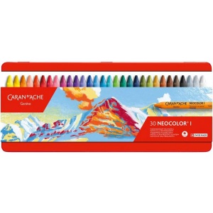 Caran d'ache, CARAN D'ACHE Wachsmalstifte, NEOCOLOR I, Caran d'Ache Wachsmalstift, Neocolor 1, Metallbox, 7000.330, (30 Farben)