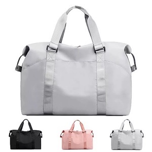 Only-bags.store, Sporttasche Mit Nassfach, Freizeithandtasche Faltbar, Turnbeutel, Einkaufstasche, Reisetasche Für Kurztrips Damen Grau ONE SIZE, Only-bags.store - Sporttasche mit Nassfach, Freizeithandtasche faltbar, Turnbeutel, Einkaufstasche, Reisetasche für Kurztrips, Damen, Grau, One Size