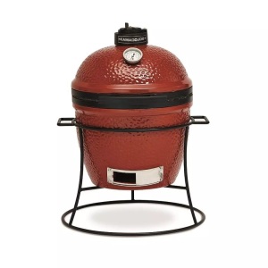 KamadoJoe, Kamado Joe Junior Red Mit Standfuss Unisex Schwarz ONE SIZE, KamadoJoe - Kamado Joe Junior Red mit Standfuss, One Size, Rot