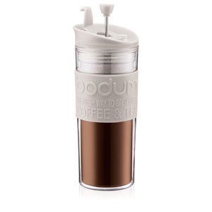 BODUM, Kaffeebereiter TRAVEL PRESS 0.45 L Cremefarben Kaffeebereiter TRAVEL PRESS 0.45 L Cremefarben, 