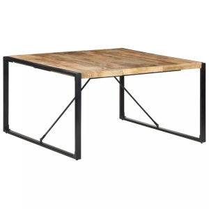 vidaXL, vidaXL Esstisch 140x140x75 cm Raues Mangoholz, vidaXL Esstisch 140x140x75 cm Raues Mangoholz