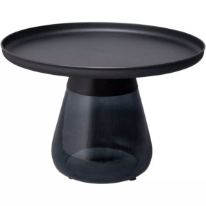 Kare Design, Beistelltisch Bottiglia Smoke rund 60, Beistelltisch Bottiglia Smoke rund 60