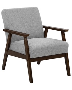Beliani, Sessel Aus Polyester Retro Asnes Unisex ONE SIZE, Beliani - Sessel aus Polyester Retro ASNES, One Size, Taubengrau