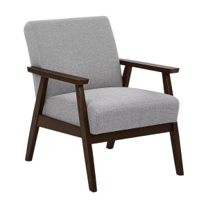 Beliani, Sessel Aus Polyester Retro Asnes Unisex ONE SIZE, Beliani - Sessel aus Polyester Retro ASNES, One Size, Taubengrau