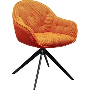 Kare Design, Drehstuhl Carlito Mesh orange, Drehstuhl Carlito Mesh orange