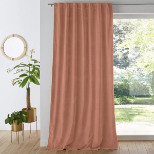LA REDOUTE INTERIEURS, Vorhang Velvet Unisex Beige 135x180 cm, La Redoute Intérieurs - Vorhang Velvet, 135x180 cm, Beige