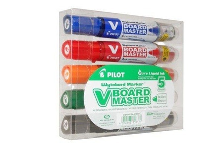Pilots, Pilots Pilot V-Board Master 5-er Set, Pilot V-Board Master, 2,3mm, WBMA-VBM-M-S, (5 Farben, Set)