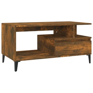 vidaXL, vidaXL Couchtisch Räuchereiche 90x49x45 cm Holzwerkstoff, vidaXL Couchtisch Räuchereiche 90x49x45 cm Holzwerkstoff