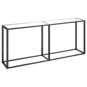 vidaXL, vidaXL Konsolentisch Transparent 180x35x75,5 cm Hartglas