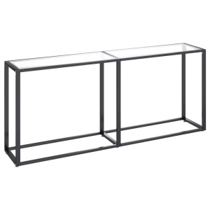 vidaXL, vidaXL Konsolentisch Transparent 180x35x75,5 cm Hartglas