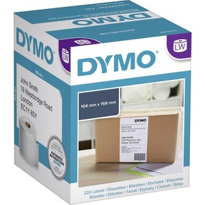 Dymo, DYMO Etiketten Rolle S0904980 S0904980 159 x 104 mm Papier Weiß 220 St. Permanent Versand-Etiketten, DYMO Etiketten Rolle S0904980 S0904980 159 x 104 mm Papier Weiß 220 St. Permanent haftend Versand-Etiketten