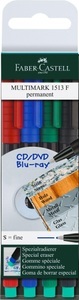 Faber-Castell, Faber-Castell, Faber-Castell OHP MULTIMARK, S, 4-farbig assortier, permanent, 152304