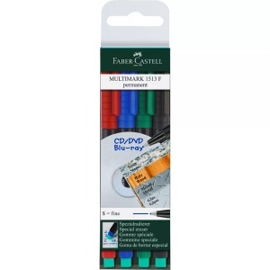 Faber-Castell, Faber-Castell, Faber-Castell OHP MULTIMARK, S, 4-farbig assortier, permanent, 152304