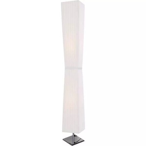 Salesfever, SalesFever - Stehlampe eckig 120 cm - Weiss, Stehlampe eckig weiss 120